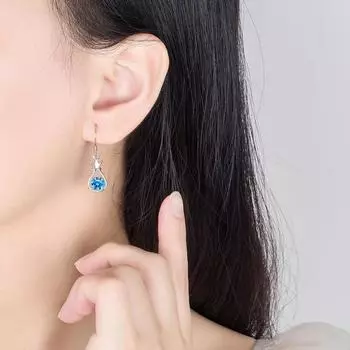 Температура и модные персонализированные серьги Lucky Bag High-end Princess Ear Hooks