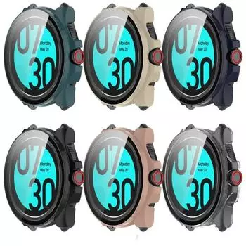 Закаленный стеклянный чехол для умных часов Ticwatch Pro 5, защитный бампер, защитная пленка для экрана Tic Watch Pro5 For Ticwatch Pro 5 темно-зеленого