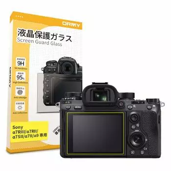 Tempered ORMY Digital Camera LCD Protective Film for Sony LCD Protector LCD Guard thin High clarity Hardness 9H Round edge processing High