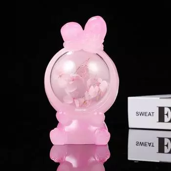 Ten Night Lamp Options Battery Powered Cartoon Cute Animal Lights Shaped Pink Rabbit