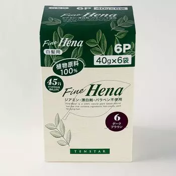Ten Star Fine Хна 6P Dark Brown