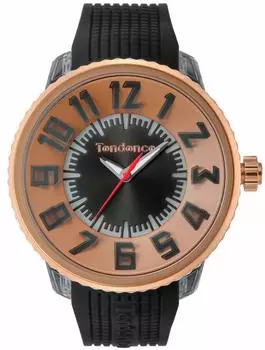 [Tendence] Часы FLASH OrangeBlack Dial Stainless Steel Mineral Glass Quartz 51MM Watch TY532002 Mens Black [Товар]