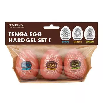 TENGA EGG HARD GEL SET I TENGA EGG HARD GEL SET 1 Спиральный Блестящий 2 Комбо 3 типа набор Прозрачный / /