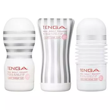 TENGA набор из 3 чашек мягкая глубокая трубка для скручивания головки