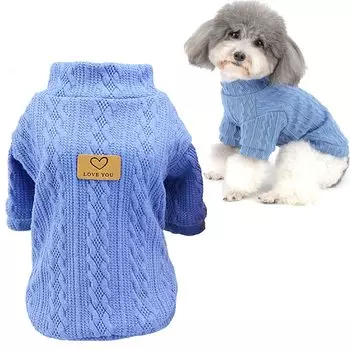 Tengcong Dog Dog Вязаная собака Собака Собака Кошка Собака Холодная погода Маленькие Средние собаки Одежда, свитер, весна, осень, зима, свитер, костюм, свитер,