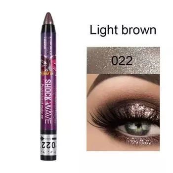 Тени для век 2 в 1 Водостойкие тени-карандаш для век Smudge-Undashing Stick Lip Makeup Glitter Shimmer Long-Lasting Lipstick, 21 022, 1 шт.