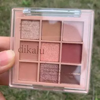 Тени для век Night Club Eyeshadow Tray Daily Makeup Shimmer Matte Lasting Pearl Fine Earth Color 9 цветов, 1 шт.