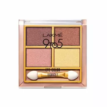 Тени для век Пустынная роза: 4 оттенка (7 г), 9to5 Eye Color Quartet Desert Rose, Lakme 18