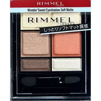 Тени для век Wonder Sweet, мягкие матовые 004 Rimmel