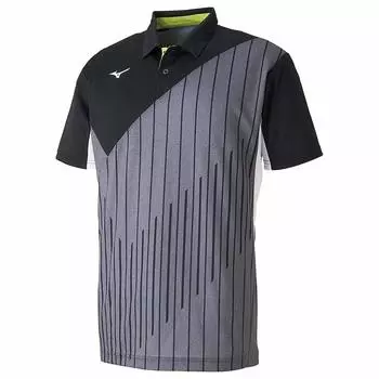 Tennis Wear Game Shirt Short Sleeve Standard Dynamotion Fit Sweat Absorbent Quick Drying Soft Tennis Badminton 62JA9002 Black Japan XS to Japanese чёрный