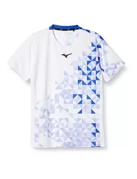 Tennis Wear Game Shirt Short Sleeve Sweat Absorbent Quick Drying 62JA1501 White S [Mizuno] белый