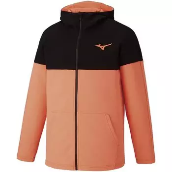 Tennis Wear Sweat Hoodie Sweat Absorbent Quick Drying Dynamotion Fit 62JC2002 Black x Neon Flame L [Mizuno] UPF50+
