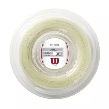 Теннисная струна Wilson NXT Power 16 - катушка 200 м, белая