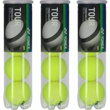 Теннисный мяч YONEX TOUR 4 мяча 3 банки Желтый TB-TUR4P3 жёлтый