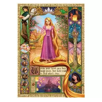 Tenyo in 500 Piece Gilded Style Piece Jigsaw Puzzle Disney Rapunzel on the Tower Miracle of Magic Hair Comes with and service card included [Made