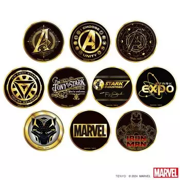 Tenyo Marvel Gold Badge Set Box Marvel Character VOL.1 [BOX Sales]