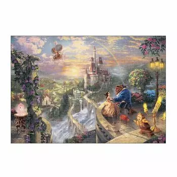 Tenyo в 500 элементах пазла Stained Art Gyutto Series Disney Beauty and the Beast Красавица и чудовище Влюбленные x Включена сервисная карта