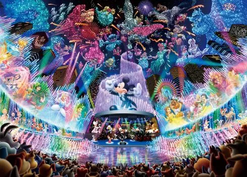Tenyo в пазле 2000 элементов Disney Water Dream Concert В комплект входят клей и шпатель. В комплект входит сервисная карта [Сделано в Японии] (73х102см) Д-2000-604