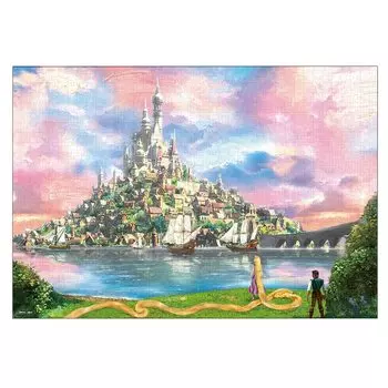 Tenyo в пазле из 1000 деталей Disney Rapunzel on the Tower To the Kingdom of Longing В комплект входят клей и шпатель В комплект входит сервисная карта [Сделано