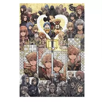 Tenyo в пазле из 1000 деталей Disney KINGDOM HEARTS 20th Anniversary Art В комплект входят клей и шпатель. В комплект входит сервисная карта [Сделано в Японии]
