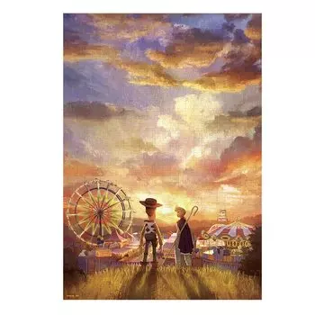 Tenyo в пазле из 1000 деталей Disney Toy Story Two at Twilight В комплект входят клей и шпатель В комплект входит сервисная карта [Сделано в Японии] (51х73,5см)