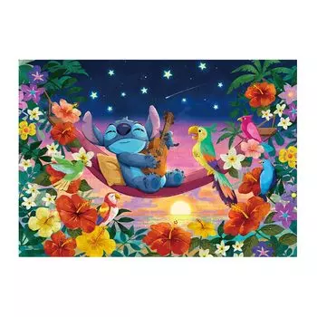 Tenyo в пазле из 300 деталей Disney Lilo Stitch South Island Survey В комплект входят клей и шпатель. В комплект входит сервисная карта [Сделано в Японии] и (30,5x43см)