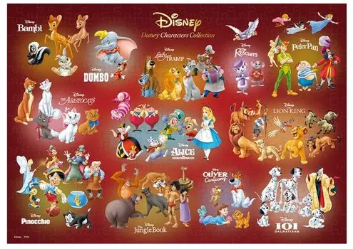 Tenyo в пазле из 300 деталей с героями Disney. В комплект входят клей и шпатель. В комплект входит сервисная карта [Сделано в Японии] (30,5x43см) Д-300-712