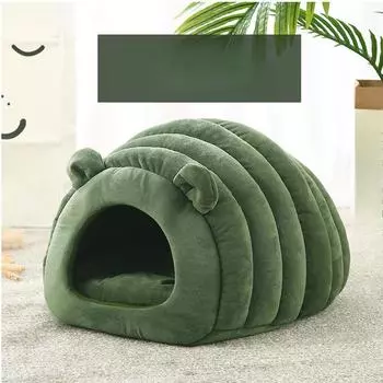 Теплая кошачья будка Японская кошачья будка Осенняя и зимняя кошачья будка Полузакрытая кошачья будка S 40 * 35 * 35