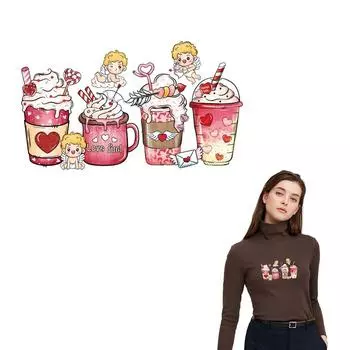 Термальные нашивки Cupid Love, тепловой пресс, аппликация, модный аксессуар «сделай сам», наклейка в полоску, джинсовые нашивки на одежду для влюбленных