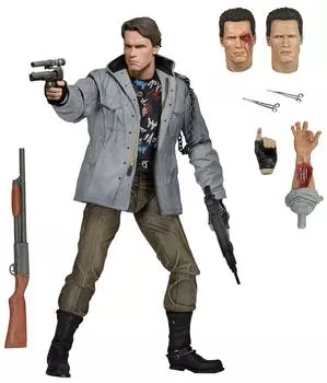 Терминатор NECA 7-дюймовая фигурка Ultimate Tech Noir NECA TERMINATOR ULTIMATE Schwarzenegger T-800 ver. / Т-800 (ТЕХНО НУАР) [Версия]