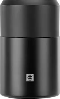 Термоконтейнер для еды Zwilling Thermo, встроенная чаша, двойная изоляция стенок, в комплекте ложка, 700 мл, высота: 17 см, черный