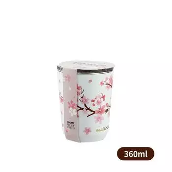 Термокружка из нержавеющей стали 304 Cherry Blossom с пылезащитным покрытием, переносная, герметичная, для лета, для чая и воды 301-600ml