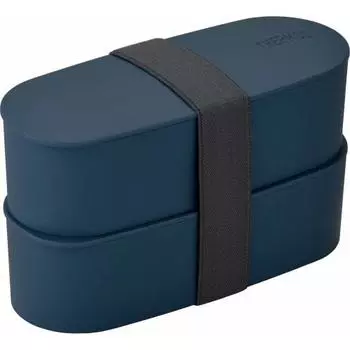 Термос Bento Box 2 Tiers Fresh Lunch Box 600 мл темно-синий DJT-600W NVY