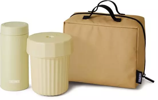 Термос Bento Box Noodle Container бежевый JEC-1000 BE для теплой и холодной изоляции