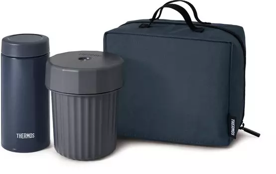 Термос Bento Box Noodle Container Navy JEC-1000 NVY для тепло- и холодоизоляции