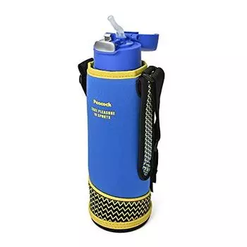 Термос Peacock Industrial APA-F90 Бутылка для воды Peacock, для детей, 30,4 жидких унций (900 мл), Изоляция от холода, включает в себя соломенный мешочек, для детей, солома B