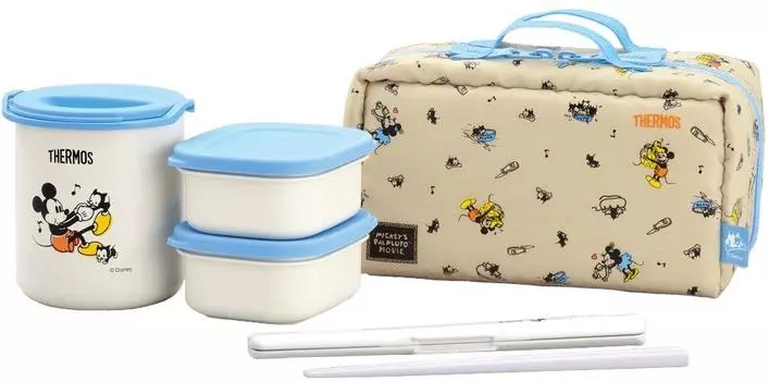ТЕРМОС Термобокс для ланча Mickey Go Light Blue LB Approx. 0,6 ДБК-251ДС синий