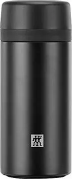 Термос Zwilling Thermo, встроенный фильтр, термос для чая и настоянной воды, двойная изоляция стенок, 420 мл, высота: 17,2 см, Черный