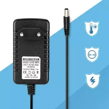 Термостойкий 16.8V1A Li-ion зарядный адаптер Входной литиевый зарядный адаптер