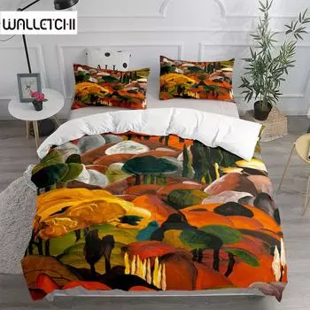 Terra Volcano Duvet Cover Set King Queen Double Full Twin Single Size Bed Linen Set EU single(135x200cm)