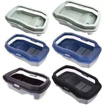Terrariums with Drain Bottom Plastic Basin Separable Reptiles Aquarium for Terrapins with Ramps