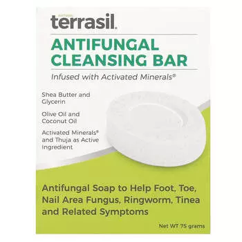 Terrasil, Противогрибковое очищающее мыло, 75 г