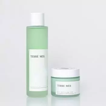 Terre mer Pine Skin Lotion Basic Cosmetics Set, 1 Piece (Essence 147ml + Cream 75ml)