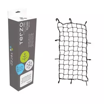 Terzo EA75HH Black Slim Cargo Net for Basket Fits Large Pipe Diameters (by PIAA) Racks, 1200x600mm,