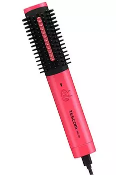 Tescom Hair Brush USB Mobile Styling with a Brush Available IBC100 P Iron, Iron, Powered, Compatible, Lightweight, Compact, Feel, Overseas,