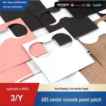 Tesla Model Y/3 Центральный блок управления Защита от царапин ABS - Экологичность Center console - matte black - hand-feel paint матовый черный