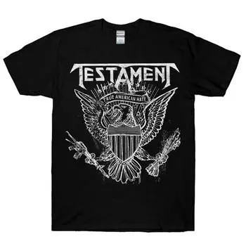 Черная футболка унисекс Testa T True American Hate S