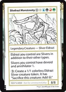 Тестовые карты Mystery Booster Gold Mystery Booster Convention Edition MBCE Slivdrazi Monstrosity