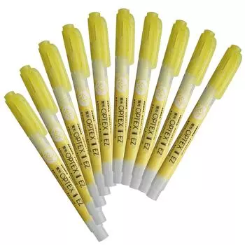 Текстовыделитель Zebra Optex 1 EZ желтый 10 шт. B-WKS11-Y