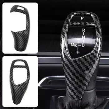 Текстура из углеродного волокна для BMW F30 F10 F15 F07 F20 F21 F22 F32 F34 F35 5GT рамка панели переключения передач автомобиля крышка ручки переключения передач отделка головы